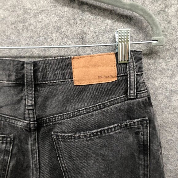 Madewell Balloon Jeans Womens 24 Noll Wash Black High Rise Barrel Leg Wide Leg - Picture 5 of 12